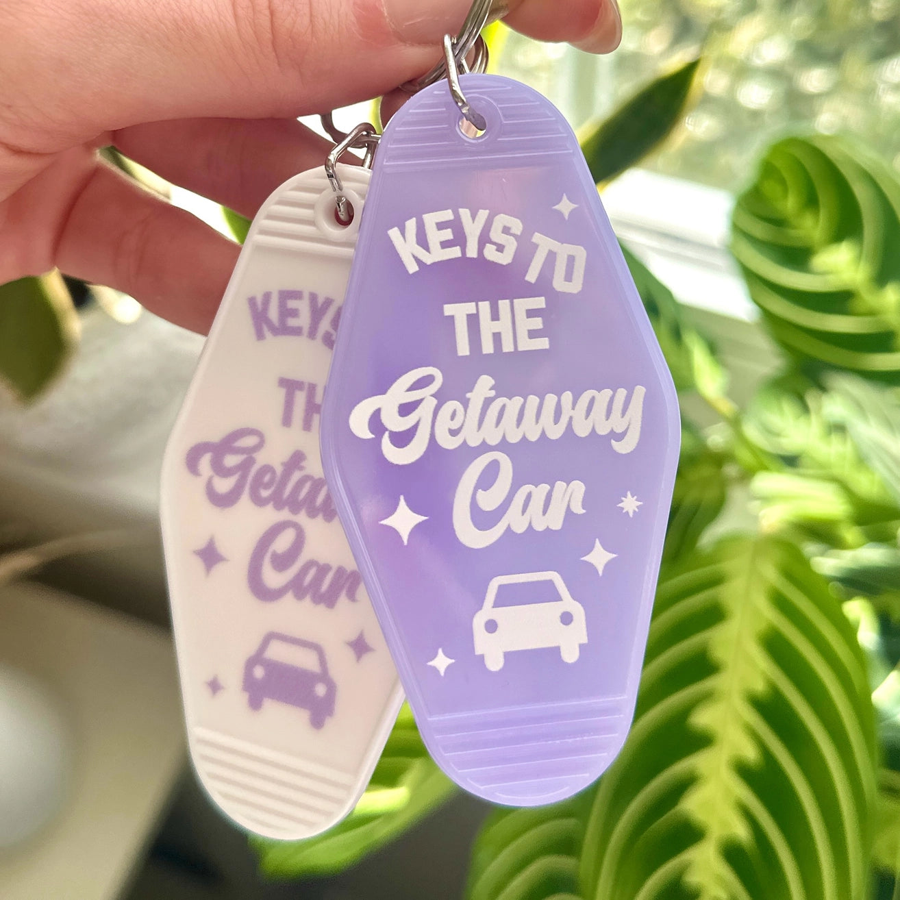 Getaway Car Motel Keychain