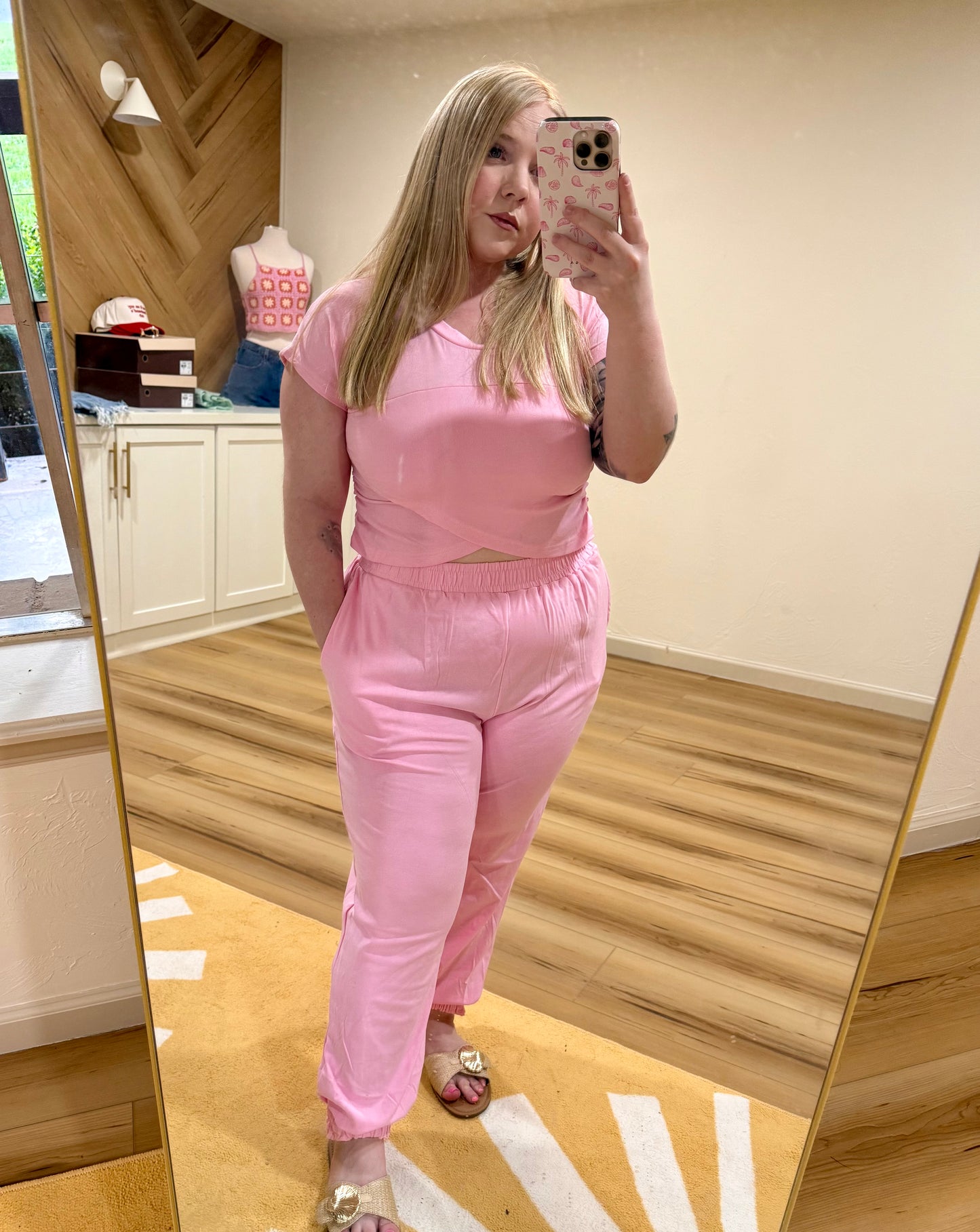 Crop Top Lounge Set