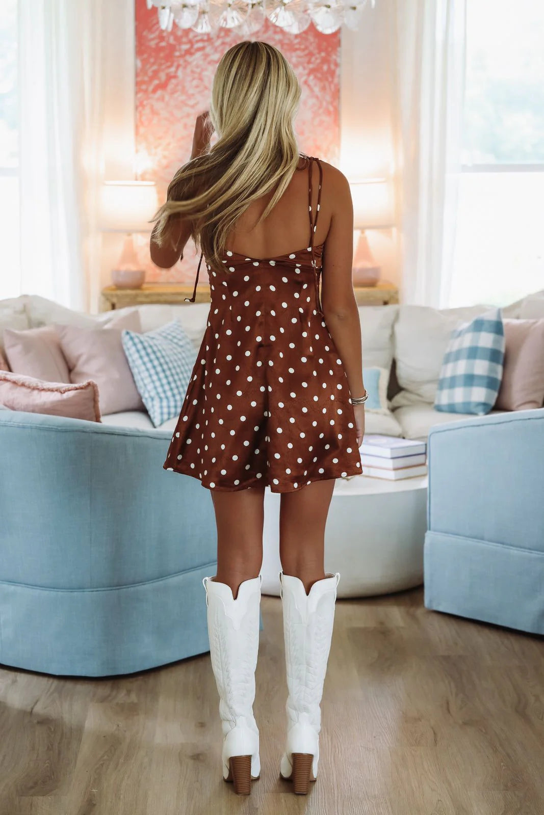 Sweetheart Dot Mini Dress
